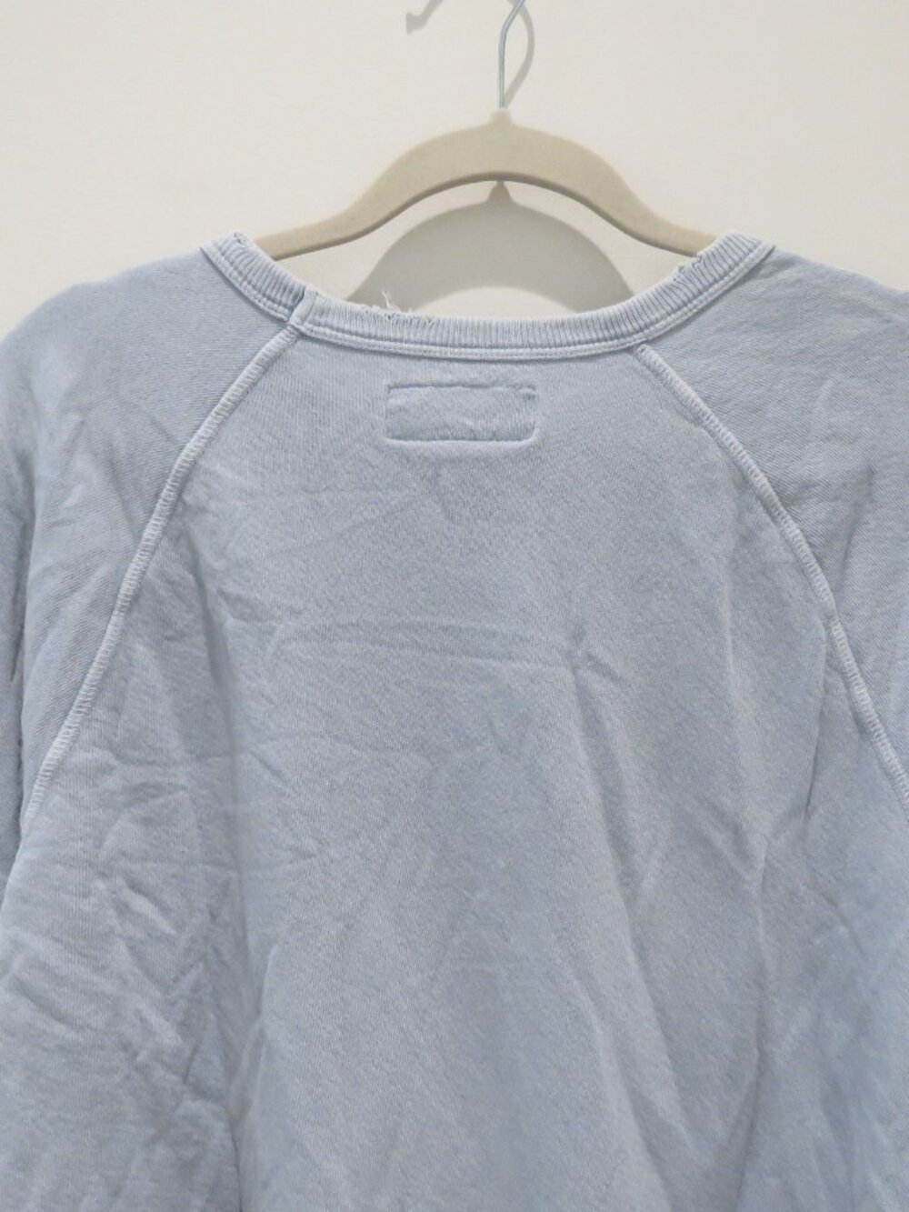 THE GREAT. The College Sweatshirt With Swan Graphic in Pale Blue Size 2 / Medium - Picture 12 of 15